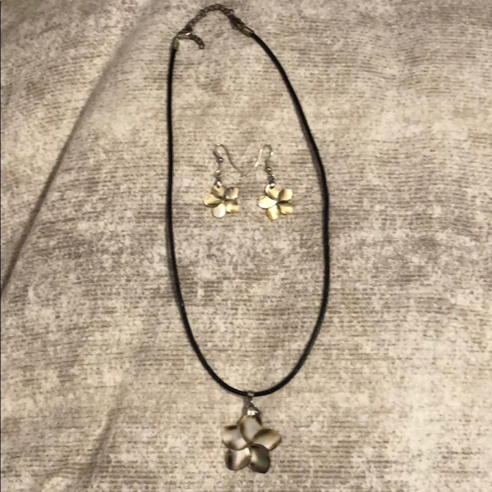 Necklace and earrings